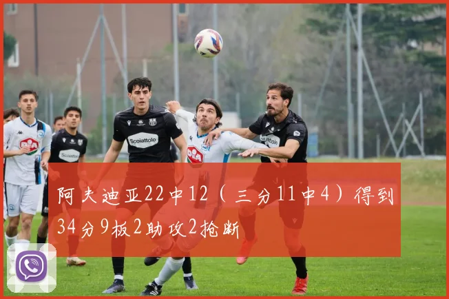 阿夫迪亚22中12（三分11中4）得到34分9板2助攻2抢断